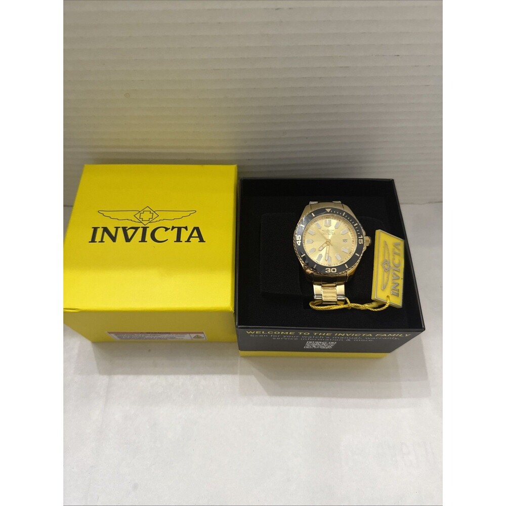 Invicta Pro Diver Men's Watch 43mm Gold Tone 46317